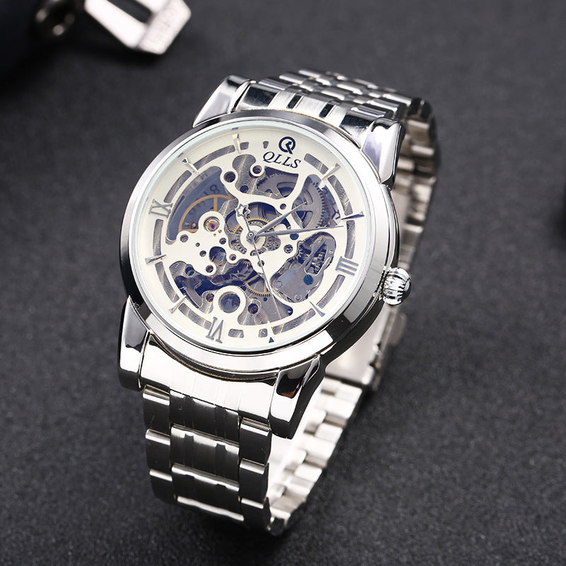 Watch men's automatic mechanical watch hollow flywheel