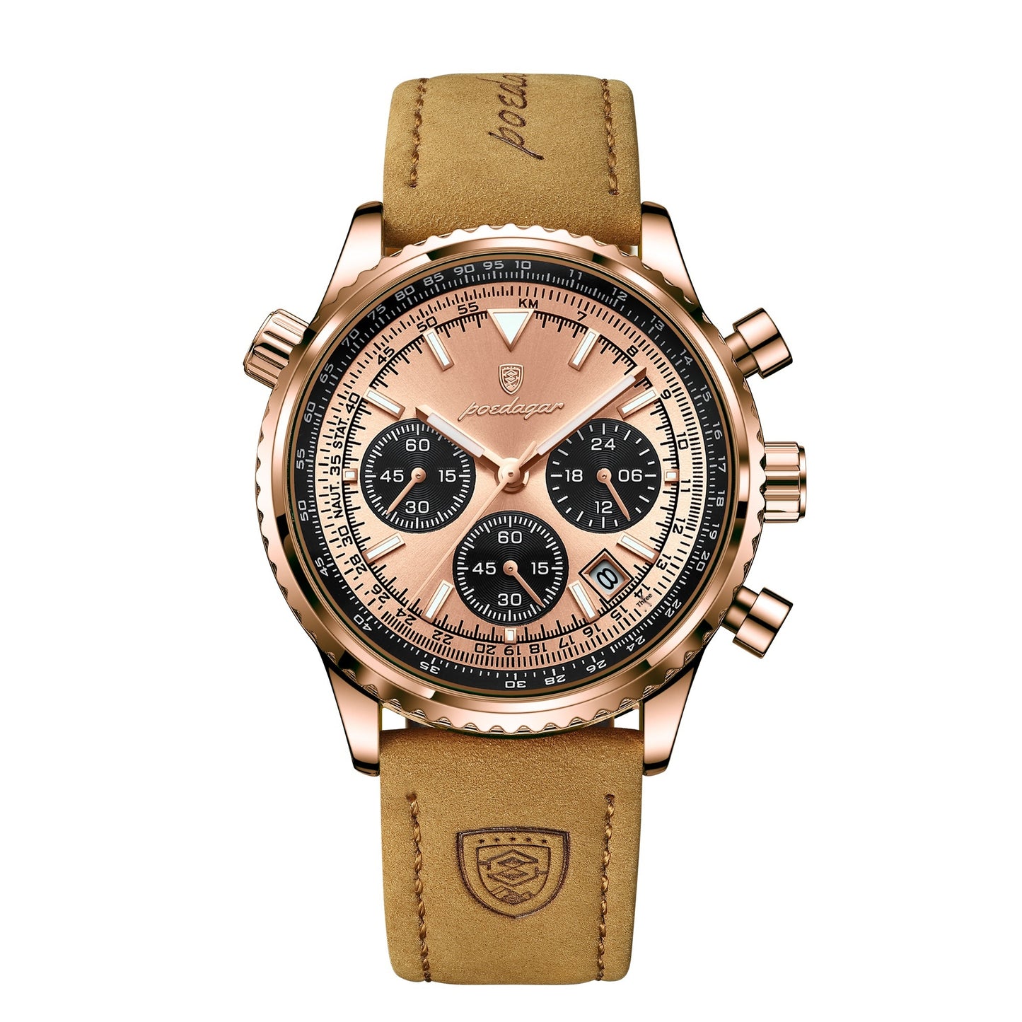 Men's Multifunctional Fashionable Waterproof Night Light Watch