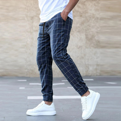 Dress Casual Drawstring Trousers Men's Clothing