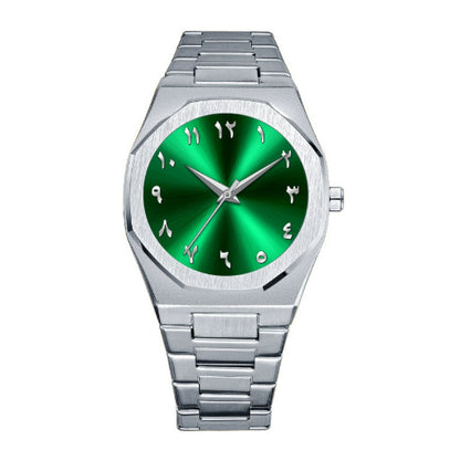 Men's Business Advanced Arabic Steel Belt Quartz Watch