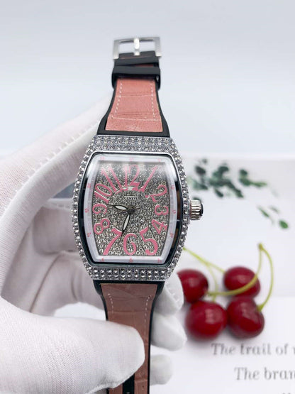 Full diamond belt leisure quartz watch
