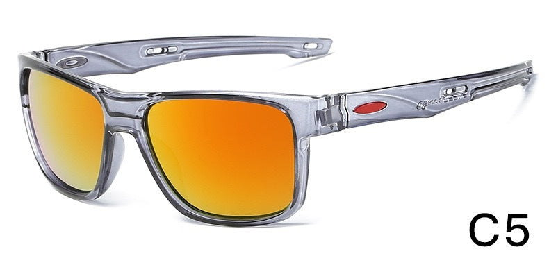 Fashion Large Rim One-piece Sports Sunglasses