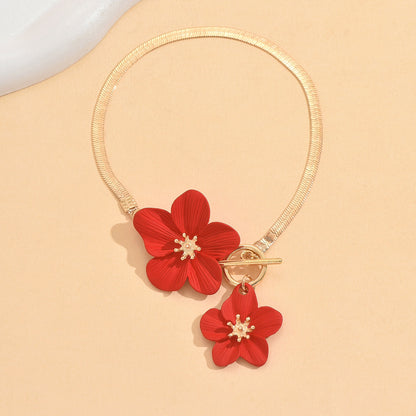 Fashion Simple All-match Flowers Anklet OT Buckle