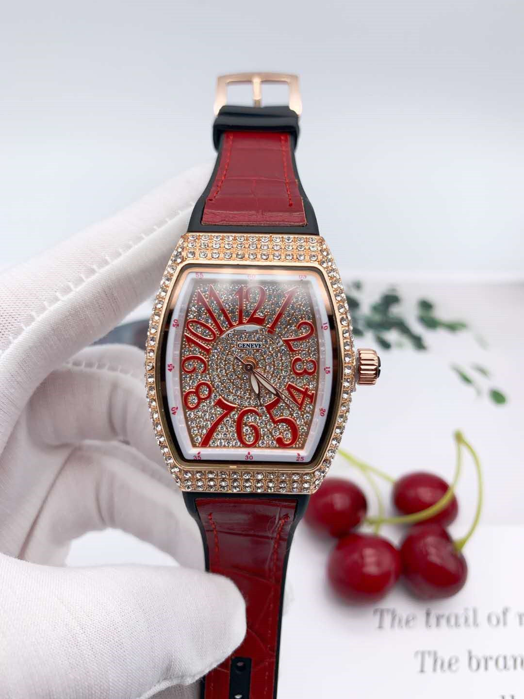 Full diamond belt leisure quartz watch
