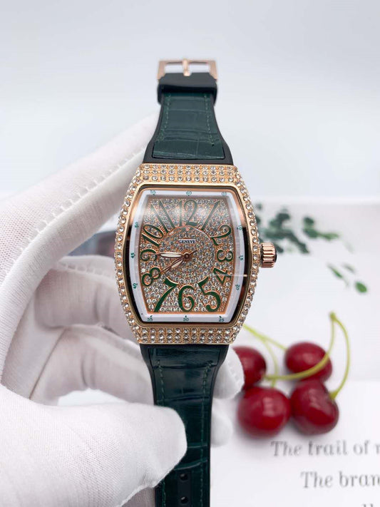 Full diamond belt leisure quartz watch