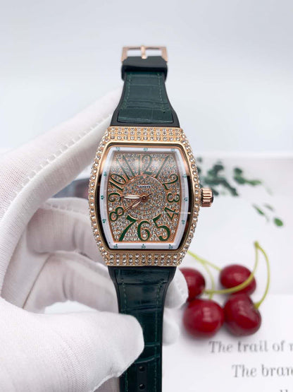 Full diamond belt leisure quartz watch