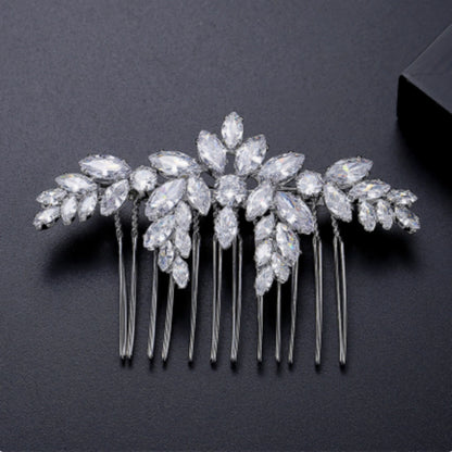 S925 Sterling Silver Moissanite Bridal Fashion Luxury Hair Accessories