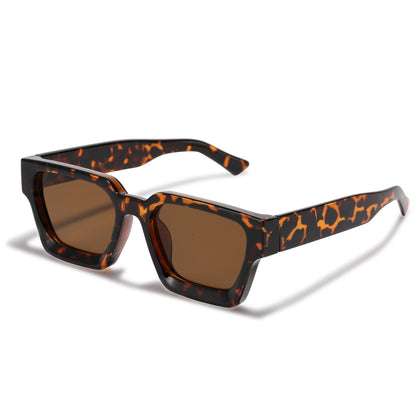 Narrow Frame Glasses Men's Rectangular Frame Personality Fashion Sunglasses