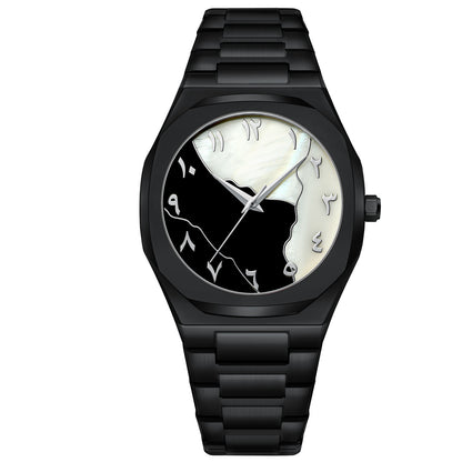 Men's Business Advanced Arabic Steel Belt Quartz Watch