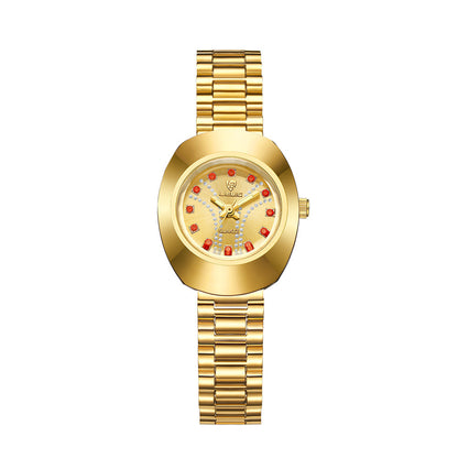 Fashion Waterproof Quartz Watch Gold