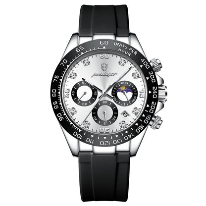 Silicone Band Fashion New Multi-functional Men's Watch