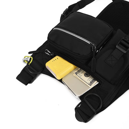 Workwear Functional Vest Chest Bag Reflective