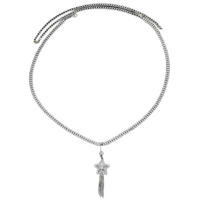Tassel Love Heart Belly Ring Waist Chain Sexy Cutout