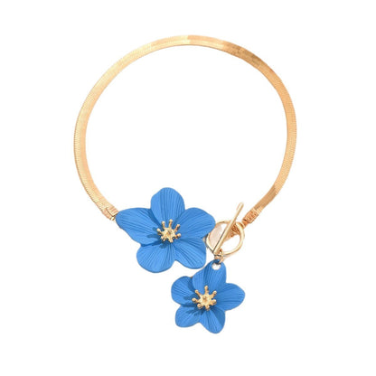 Fashion Simple All-match Flowers Anklet OT Buckle