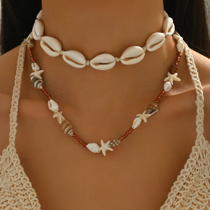 Bohemian Fashion Summer Vacation Style Shell Necklace For Women