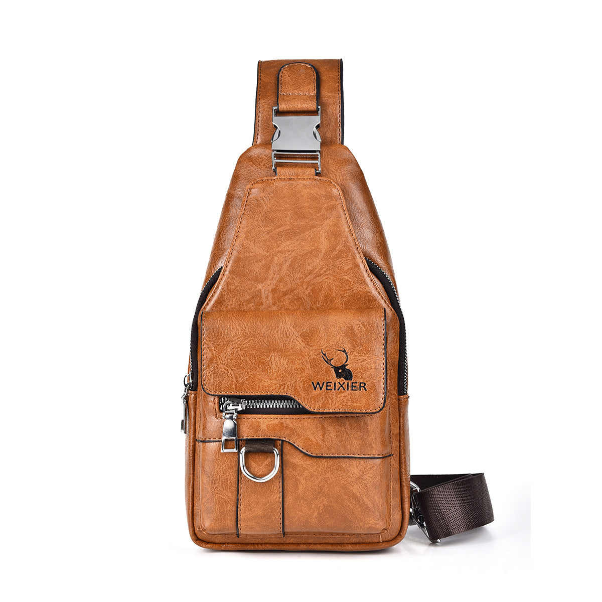Chest Bag Men's Retro Easy Matching Large Capacity Waterproof
