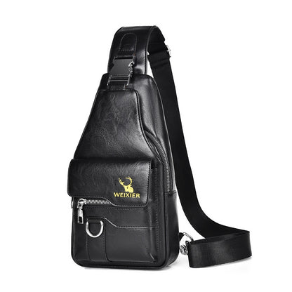 Chest Bag Men's Retro Easy Matching Large Capacity Waterproof
