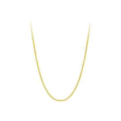 Box Chain Single Chain Short Chic High-end Luxury Men And Women Necklace